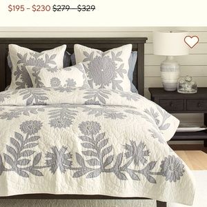 Pottery Barn Quilt and Euro Shams